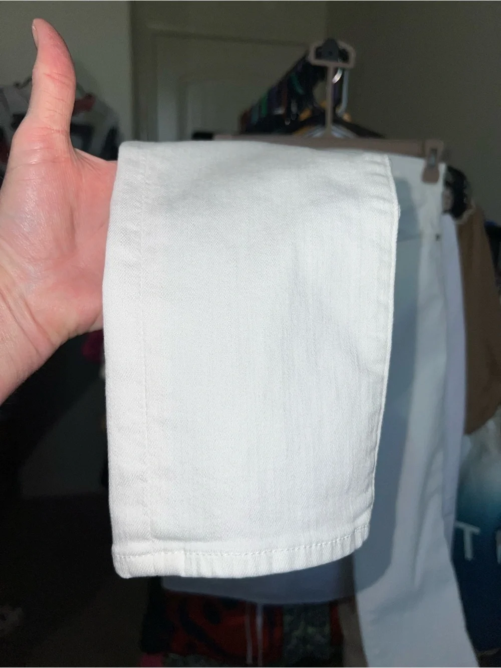 7 For All Mankind White Skinny White Jeans